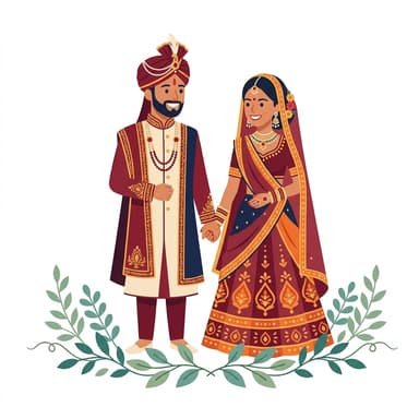 Romantic Matrimony Couple